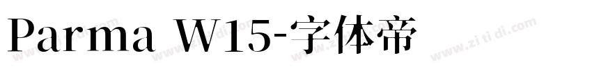 Parma W15字体转换